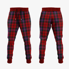 Kelly Of Sleat Red Tartan Crest Jogger Sweatpants