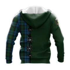 Kerr Hunting Tartan Hoodie - Lion Rampant And Celtic Thistle Style