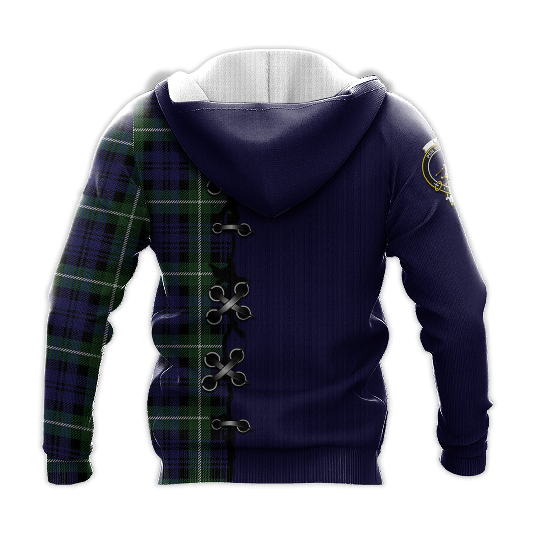 Lammie Tartan Hoodie - Lion Rampant And Celtic Thistle Style