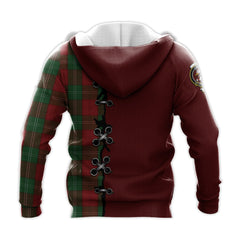 Lennox Tartan Hoodie - Lion Rampant And Celtic Thistle Style