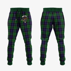 Leslie Hunting Tartan Crest Jogger Sweatpants