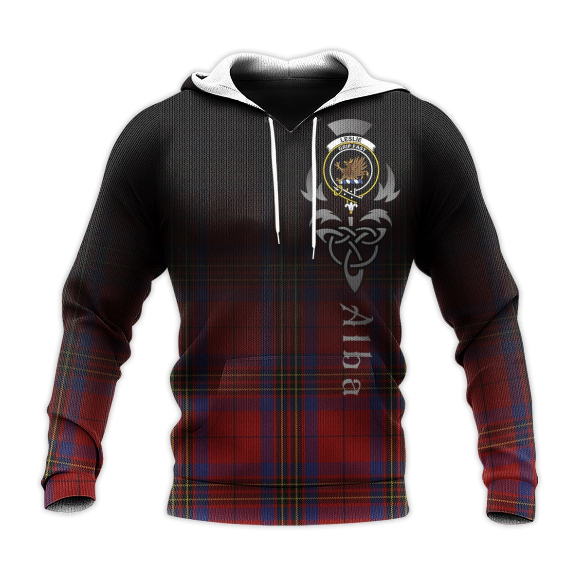 Leslie Red Tartan Hoodie - Alba Celtic Style