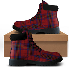 Leslie Red Tartan All Season Boots