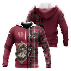 Little Tartan Hoodie - Lion Rampant And Celtic Thistle Style