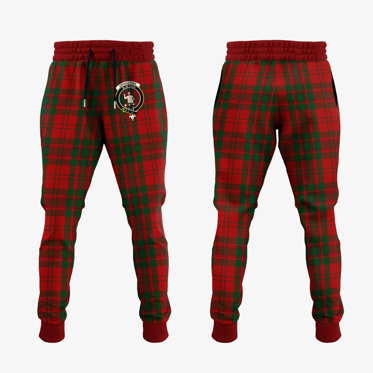 Livingston Tartan Crest Jogger Sweatpants