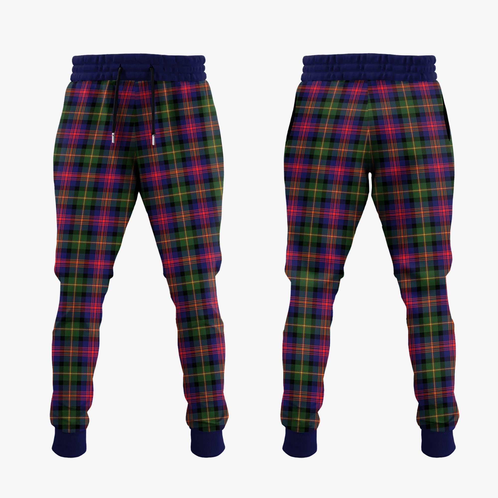 Logan Modern Tartan Crest Jogger Sweatpants