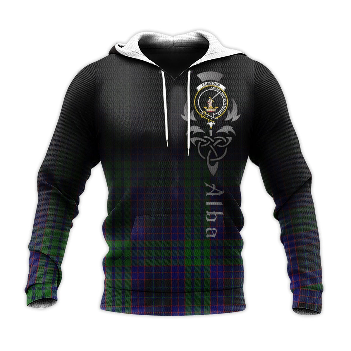 Lumsden Green Tartan Hoodie - Alba Celtic Style