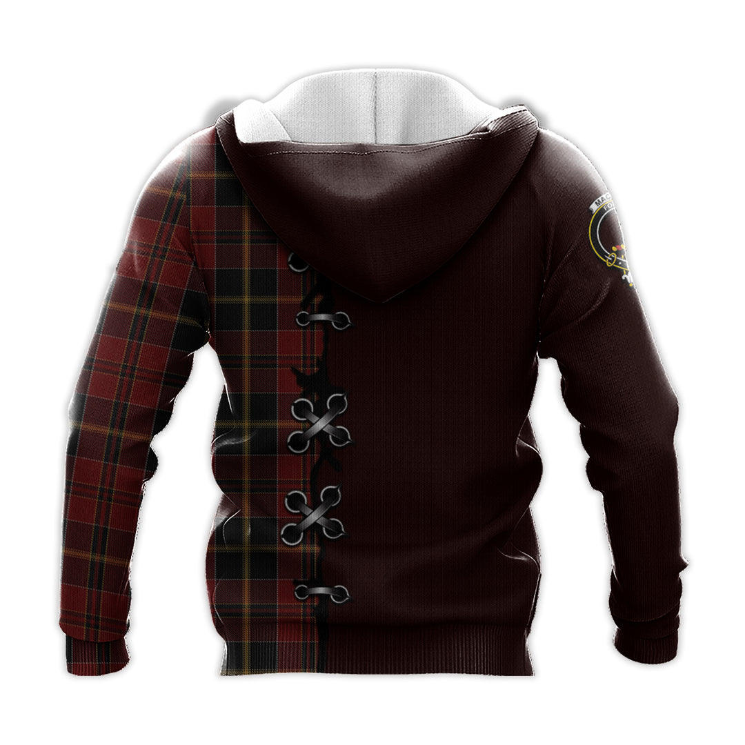 MacAlister of Skye Tartan Hoodie - Lion Rampant And Celtic Thistle Style