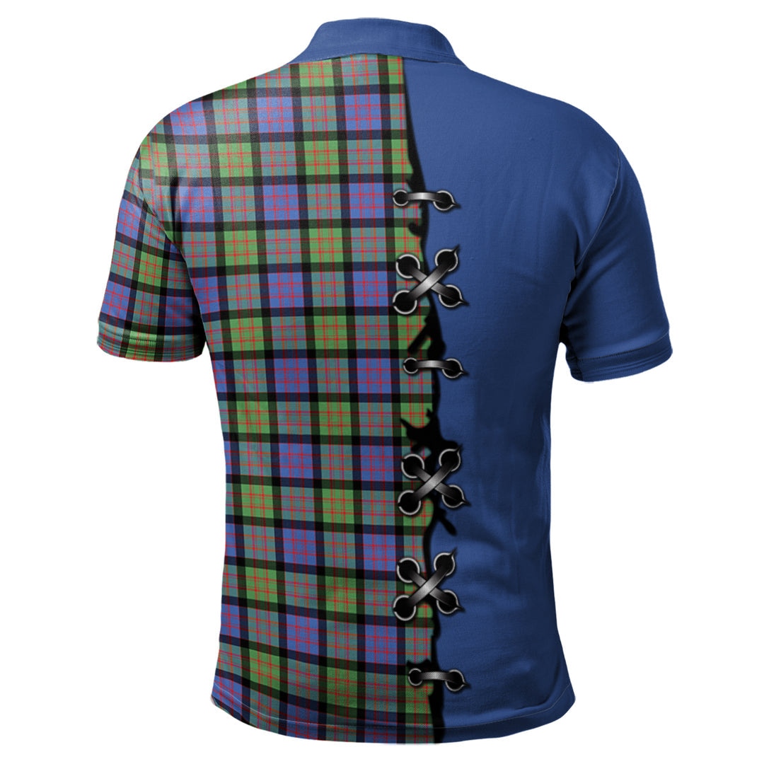 MacDonald Ancient Tartan Polo Shirt - Lion Rampant And Celtic Thistle Style