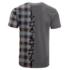 MacDonald Dress Ancient Tartan T-shirt - Lion Rampant And Celtic Thistle Style