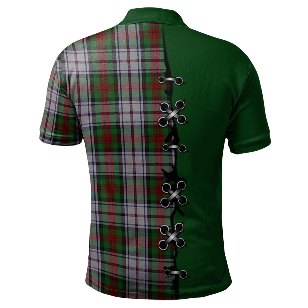 MacDuff Dress Tartan Polo Shirt - Lion Rampant And Celtic Thistle Style