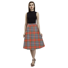 MacFarlane Ancient Tartan Aoede Crepe Skirt