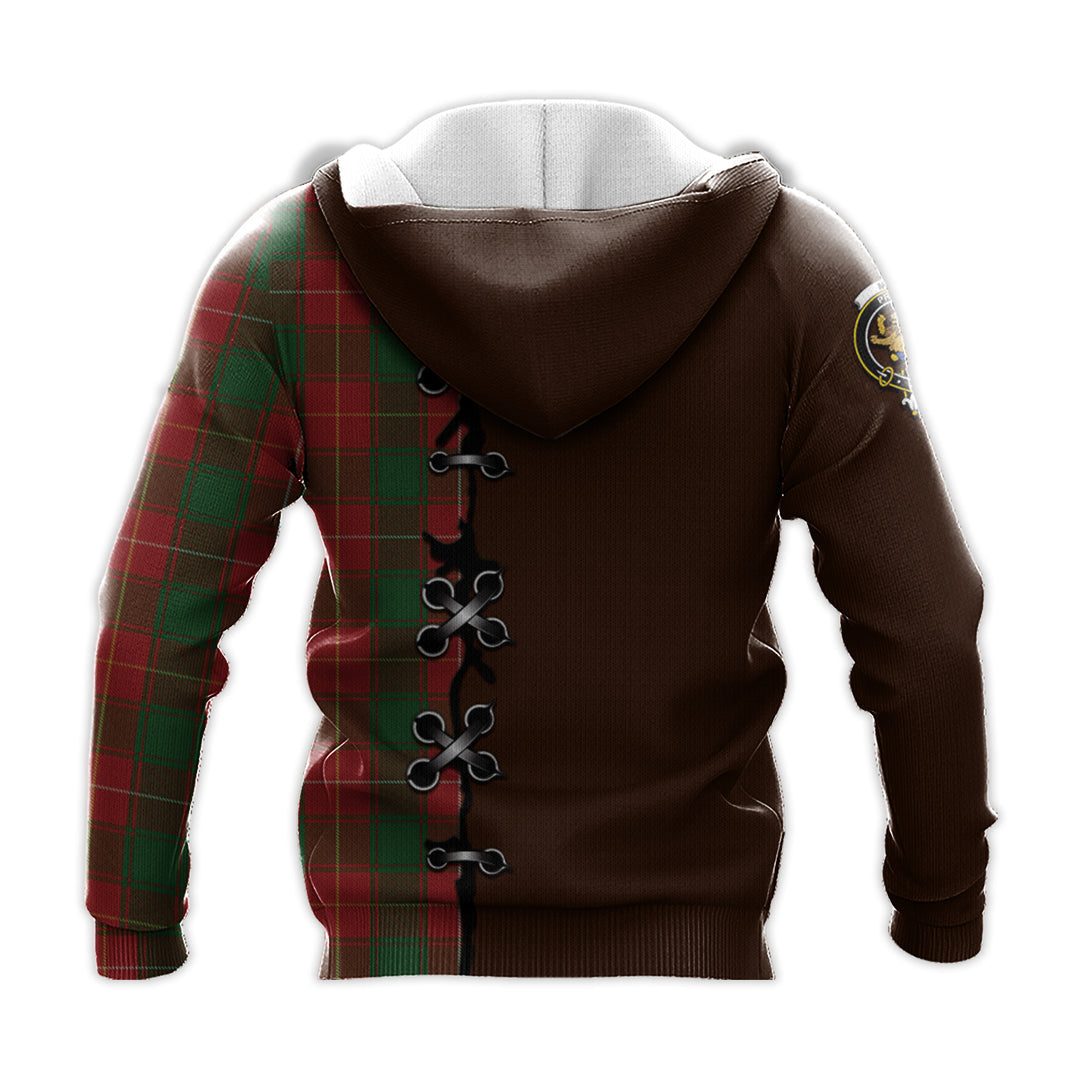 MacFie Tartan Hoodie - Lion Rampant And Celtic Thistle Style