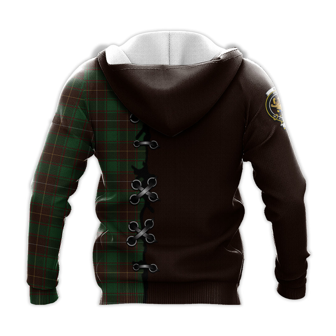 MacFie Hunting Tartan Hoodie - Lion Rampant And Celtic Thistle Style