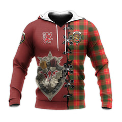 MacFie Modern Tartan Hoodie - Lion Rampant And Celtic Thistle Style