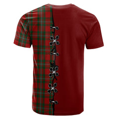 MacGregor Tartan T-shirt - Lion Rampant And Celtic Thistle Style
