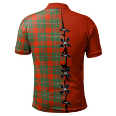 MacGregor Ancient Tartan Polo Shirt - Lion Rampant And Celtic Thistle Style