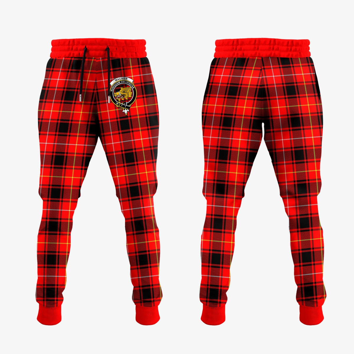 MacIver Modern Tartan Crest Jogger Sweatpants