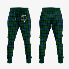 MacKay Modern Tartan Crest Jogger Sweatpants