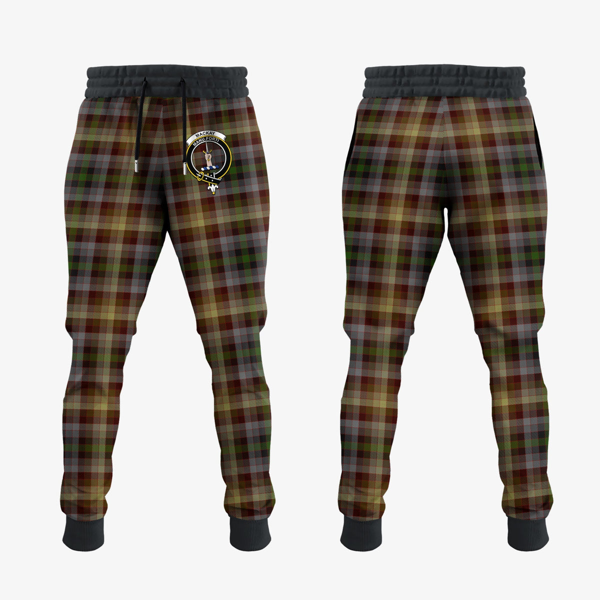 MacKay Of Strathnaver Tartan Crest Jogger Sweatpants