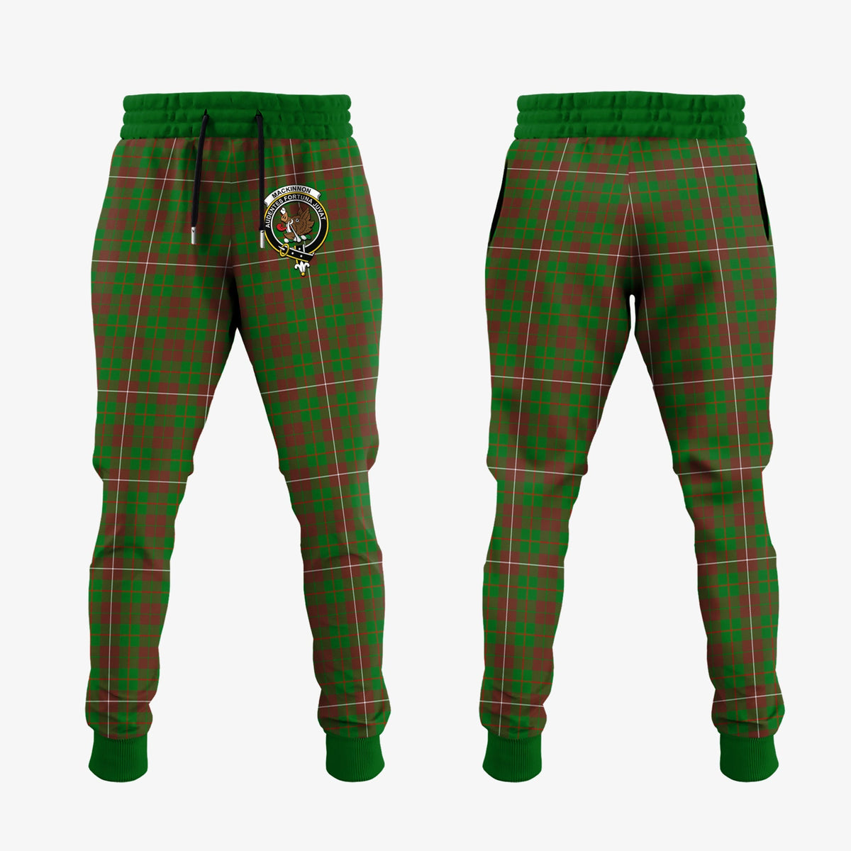 MacKinnon Hunting Modern Tartan Crest Jogger Sweatpants