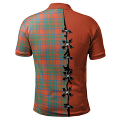 MacKintosh Ancient Tartan Polo Shirt - Lion Rampant And Celtic Thistle Style