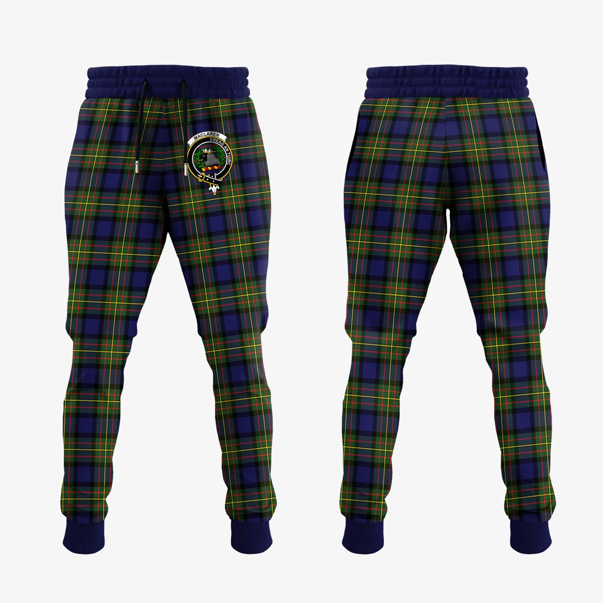 MacLaren Modern Tartan Crest Jogger Sweatpants