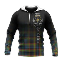 MacLellan Ancient Tartan Hoodie - Alba Celtic Style