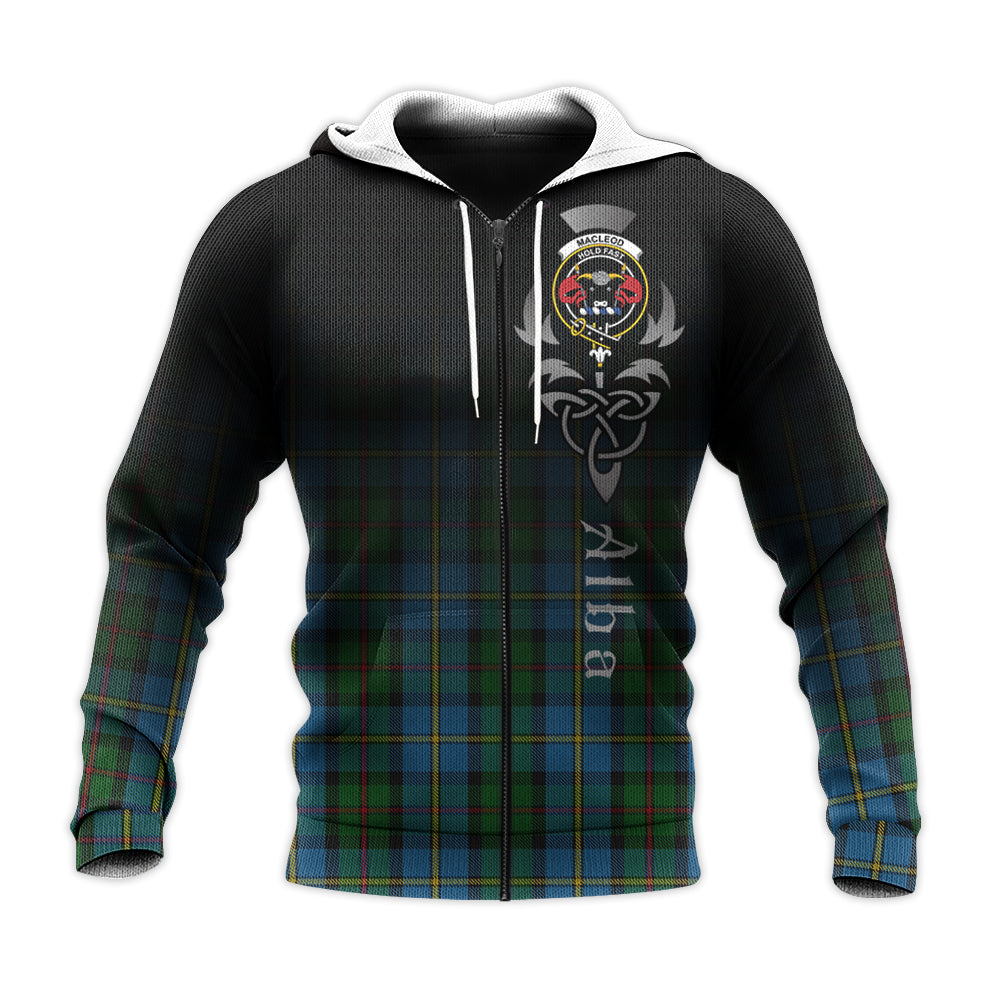 MacLeod Green Tartan Hoodie - Alba Celtic Style