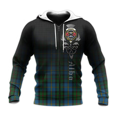 MacLeod Green Tartan Hoodie - Alba Celtic Style