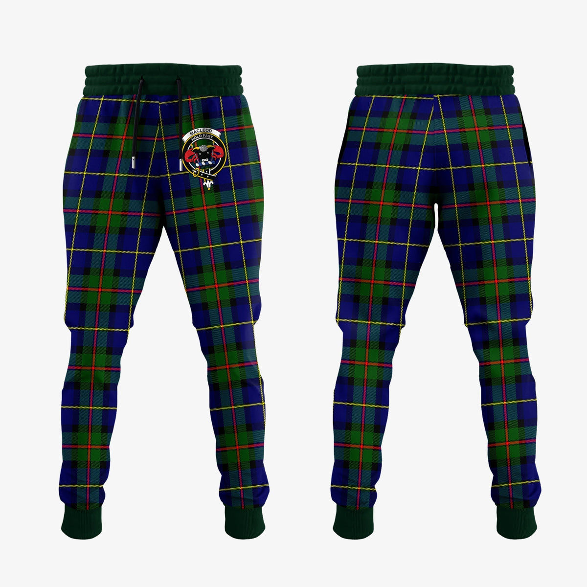 MacLeod Of Harris Modern Tartan Crest Jogger Sweatpants