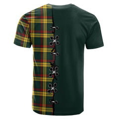 MacMillan Old Modern Tartan T-shirt - Lion Rampant And Celtic Thistle Style