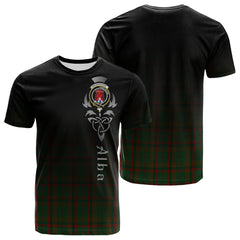 Macnaughton Hunting Tartan Crest T-shirt - Alba Celtic Style