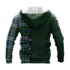 MacNeil Dress Tartan Hoodie - Lion Rampant And Celtic Thistle Style