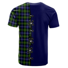 MacNeil of Barra Modern Tartan T-shirt - Lion Rampant And Celtic Thistle Style