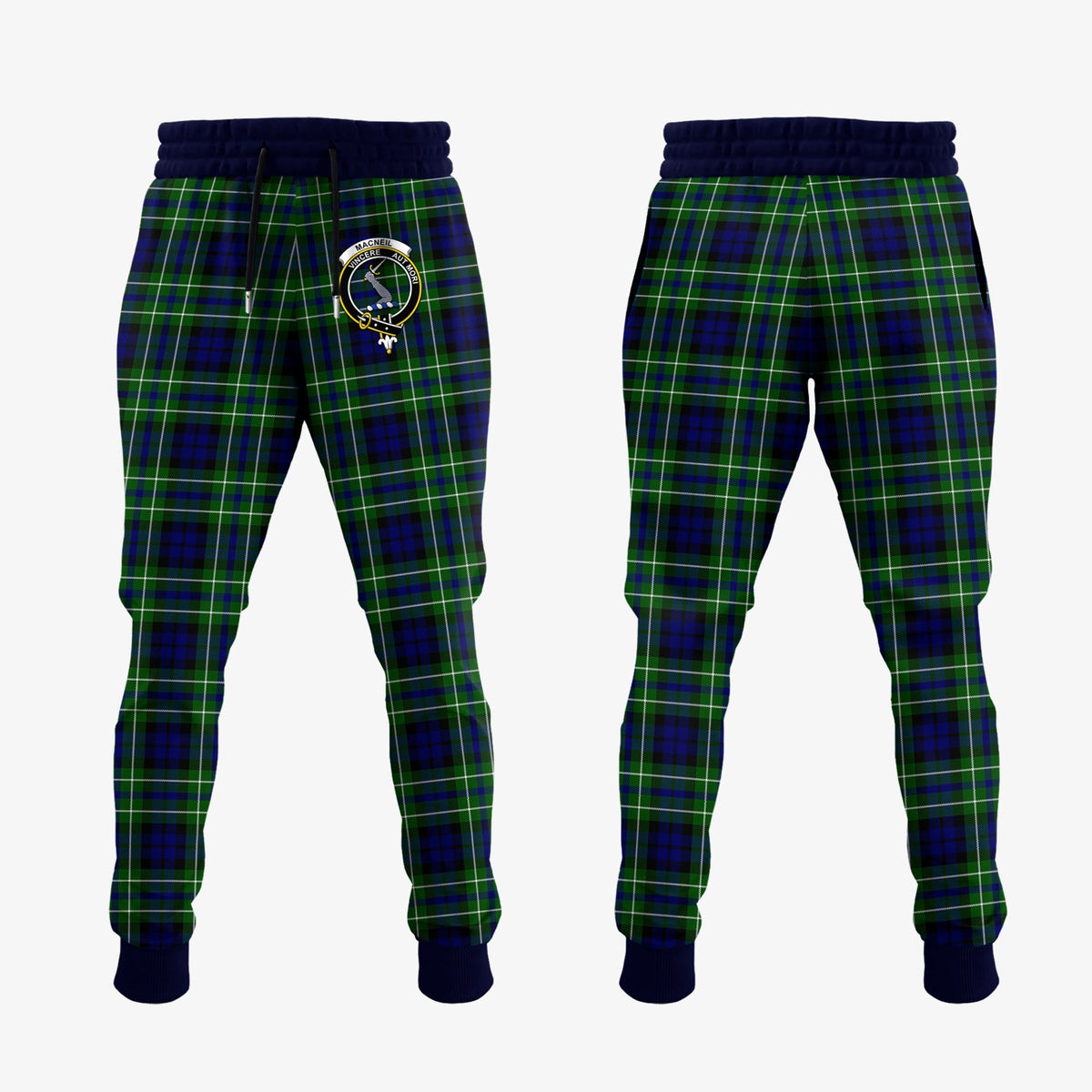 MacNeil Of Colonsay Modern Tartan Crest Jogger Sweatpants