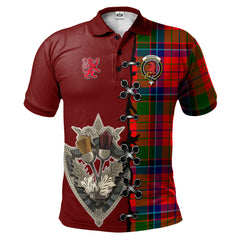 MacNicol of Scorrybreac Tartan Polo Shirt - Lion Rampant And Celtic Thistle Style
