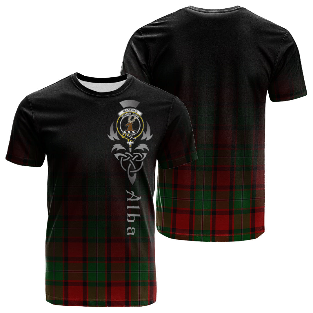 MacPhail Tartan Crest T-shirt - Alba Celtic Style