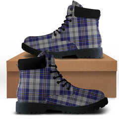 MacPherson Dress Blue Tartan All Season Boots