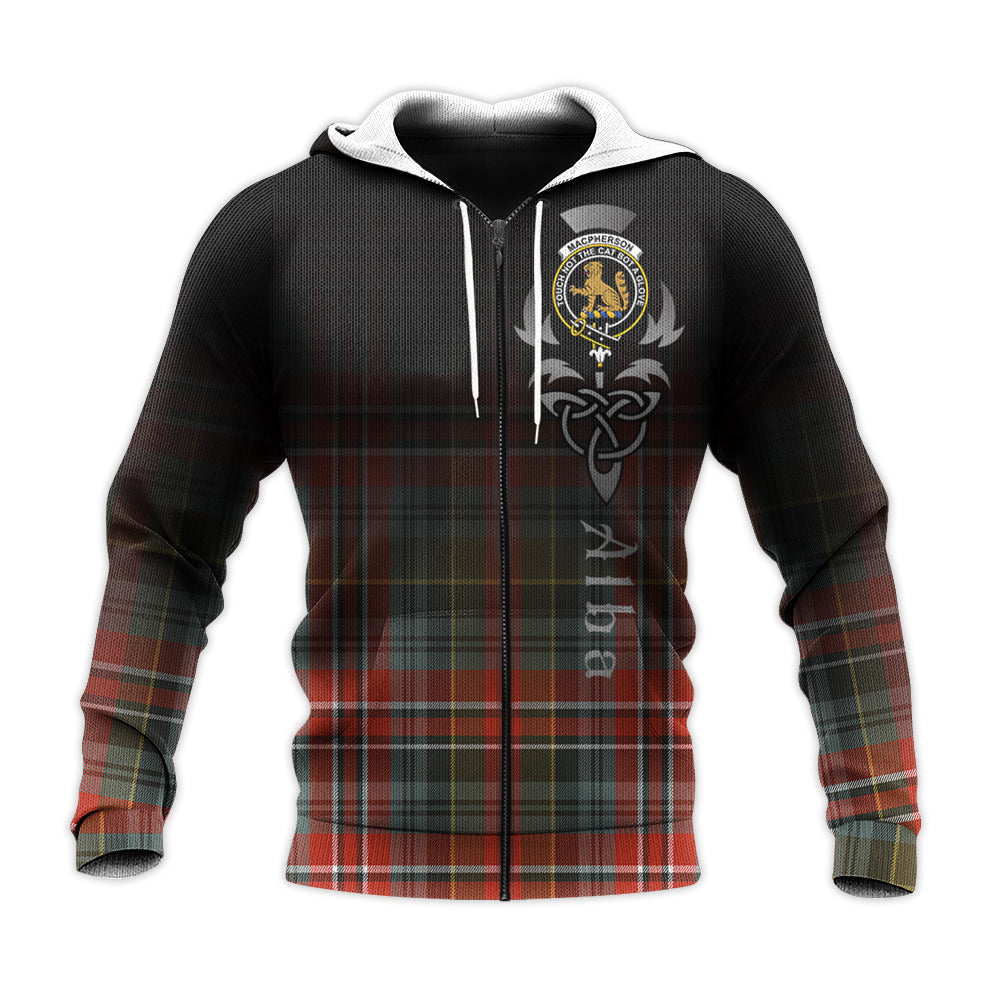 MacPherson Weathered Tartan Hoodie - Alba Celtic Style
