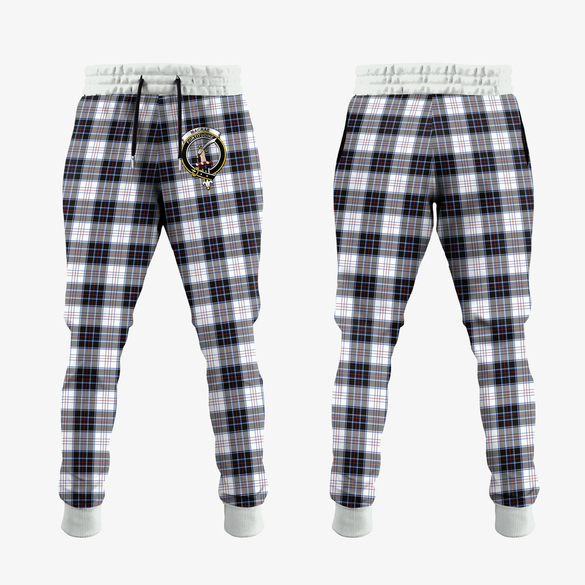 MacRae Dress Modern Tartan Crest Jogger Sweatpants