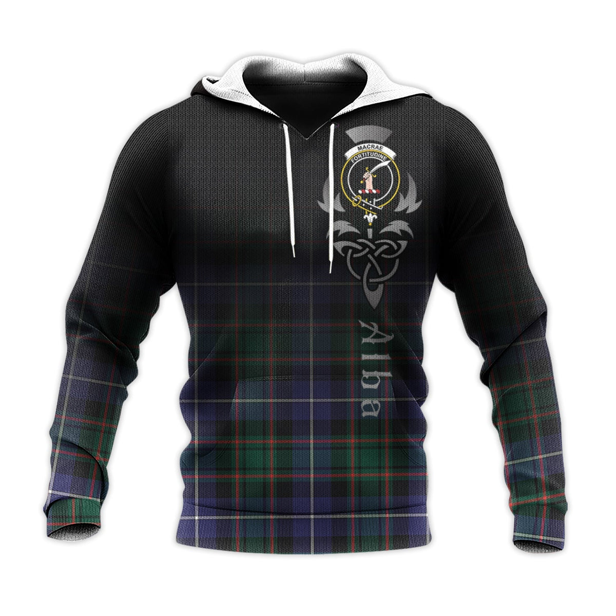 MacRae Hunting Modern Tartan Hoodie - Alba Celtic Style