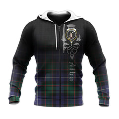 MacRae Hunting Modern Tartan Hoodie - Alba Celtic Style