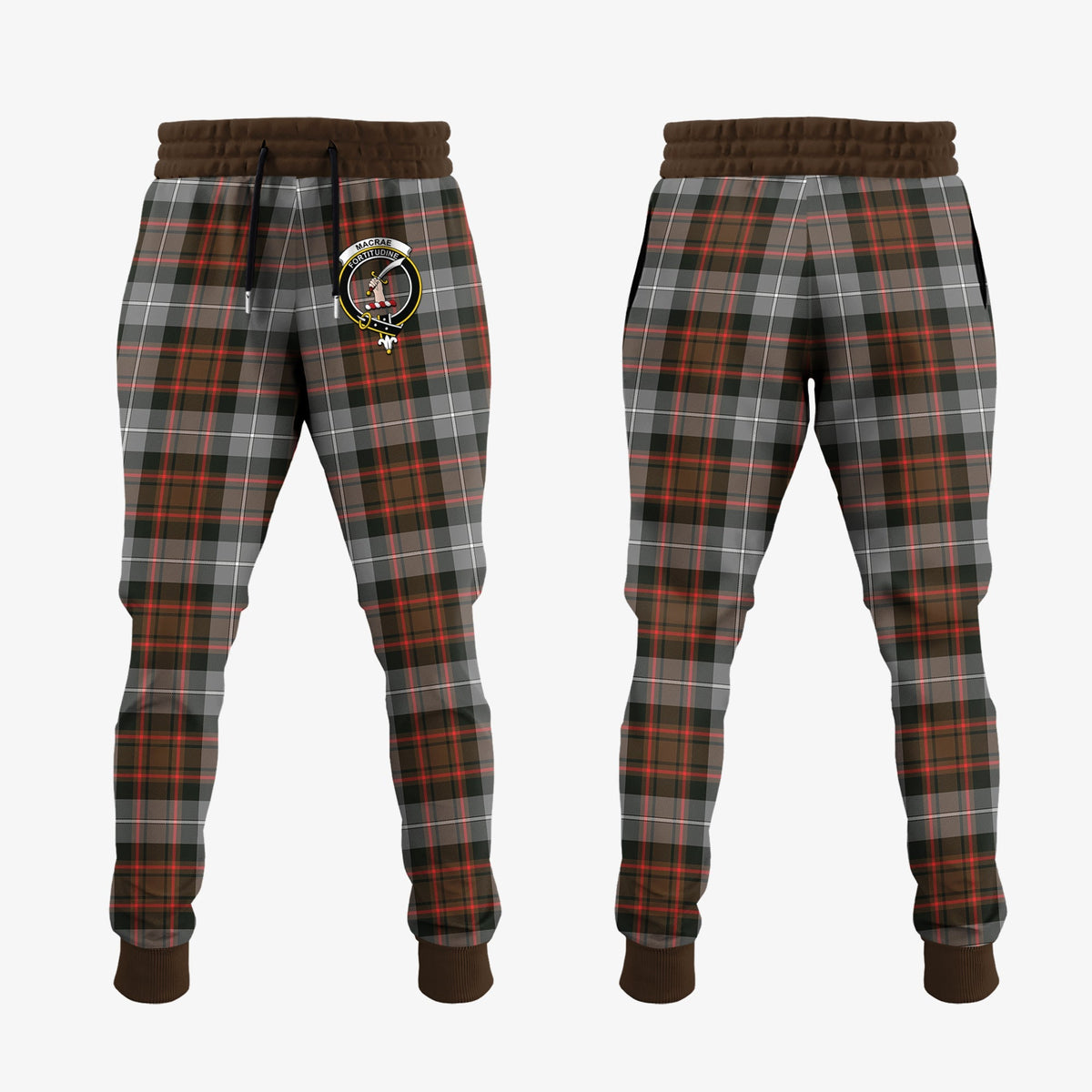 MacRae Hunting Weathered Tartan Crest Jogger Sweatpants