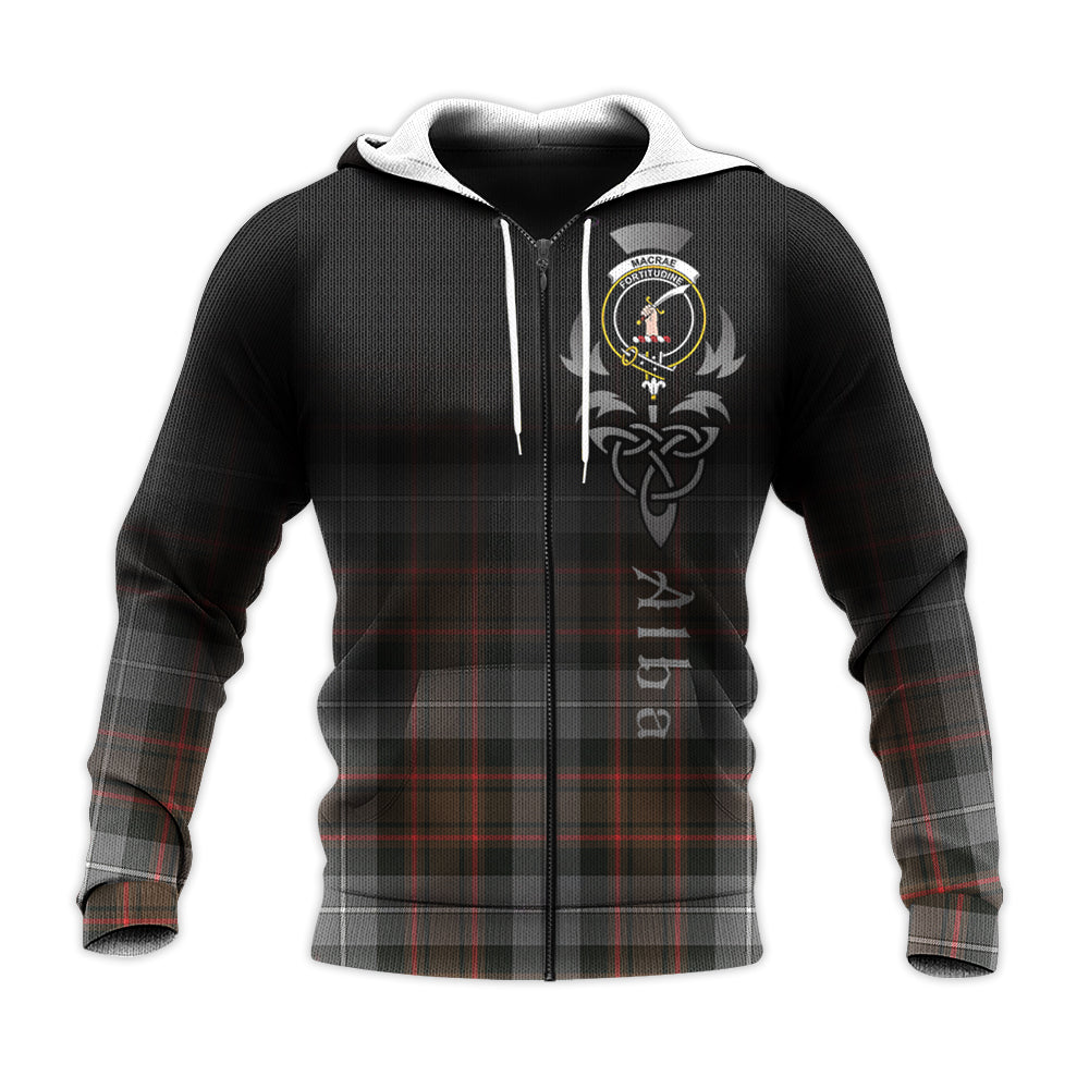 MacRae Hunting Weathered Tartan Hoodie - Alba Celtic Style