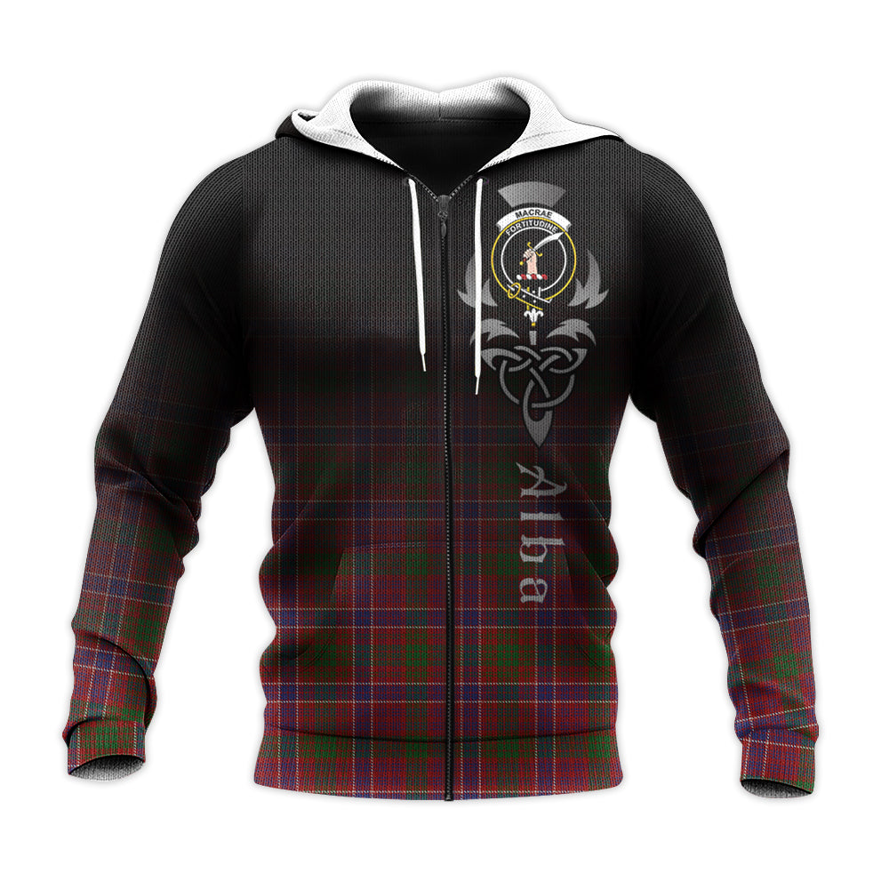 MacRae Red Tartan Hoodie - Alba Celtic Style