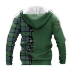 MacThomas Ancient Tartan Hoodie - Lion Rampant And Celtic Thistle Style