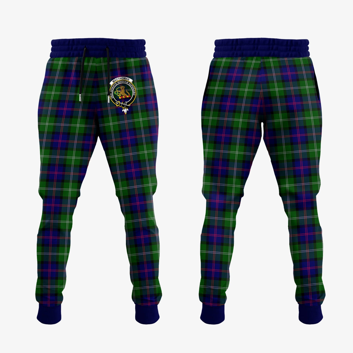 MacThomas Modern Tartan Crest Jogger Sweatpants