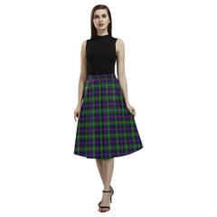 Malcolm Modern Tartan Aoede Crepe Skirt