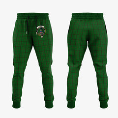 Mar Tribe Tartan Crest Jogger Sweatpants